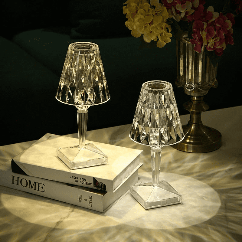 Luminária de Mesa LED Diamante USB 3 em 1 Sem Fio Homedec