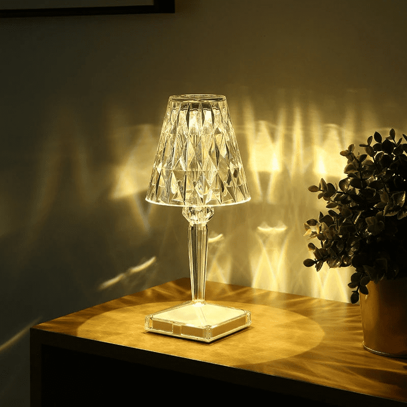 Luminária de Mesa LED Diamante USB 3 em 1 Sem Fio Homedec