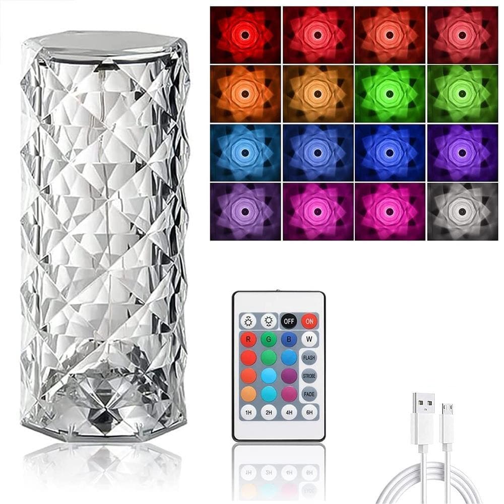 Luminária de Mesa Led Sem Fio 3-16 Cores Premium Homedec Rose™
