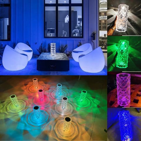 Luminária de Mesa Led Sem Fio 3-16 Cores Premium Homedec Rose™