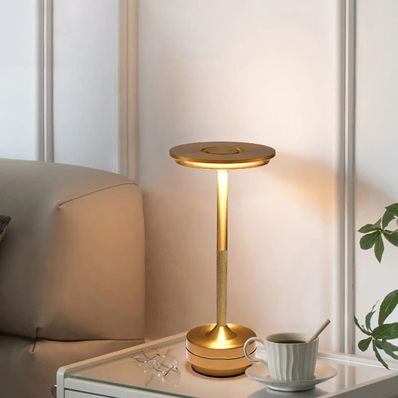 Luminária de Mesa LED Sem Fio Metal Recarregável Homedec