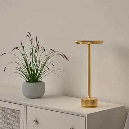 Luminária de Mesa LED Sem Fio Metal Recarregável Homedec