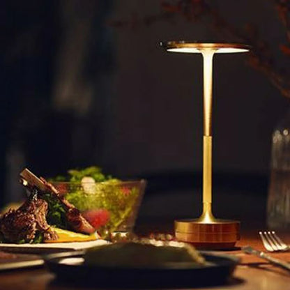 Luminária de Mesa LED Sem Fio Metal Recarregável Homedec