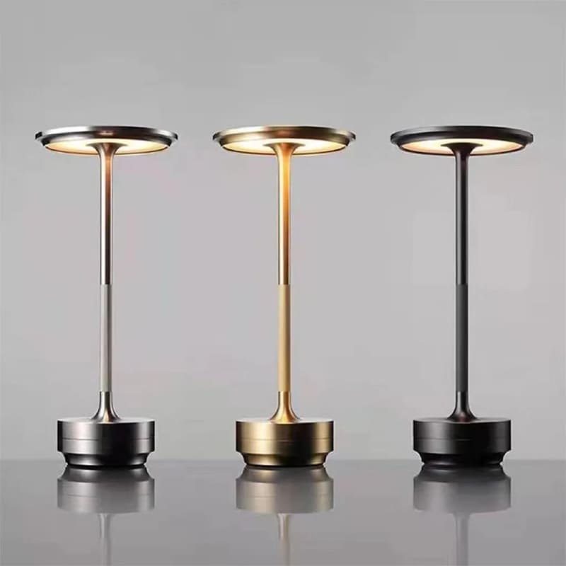 Luminária de Mesa LED Sem Fio Metal Recarregável Homedec