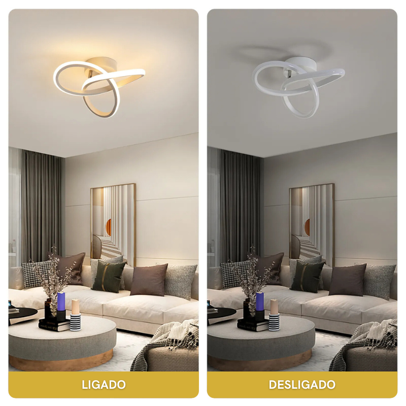 Luminária de Teto LED Design Minimalista Moderno Homedec