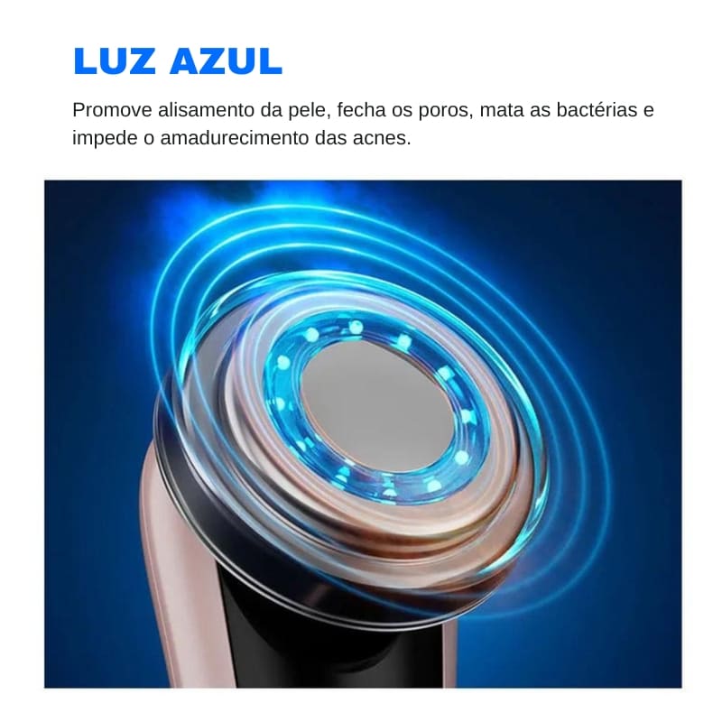 Massageador Elétrico Facial Aparelho de Massagem Multifuncional Homedec