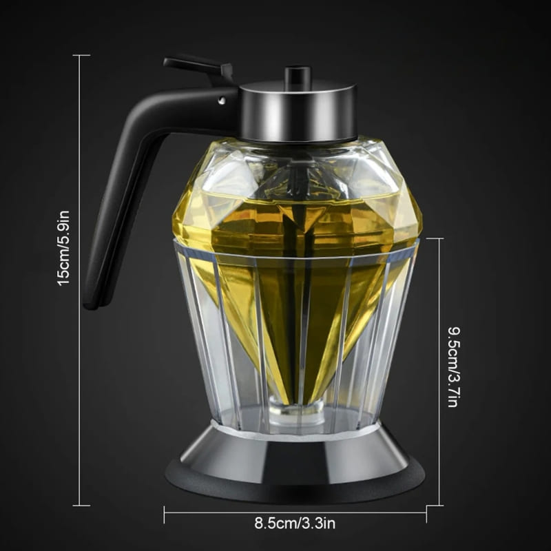 Meleira de Vidro Porta Mel Dispenser com Base Homedec
