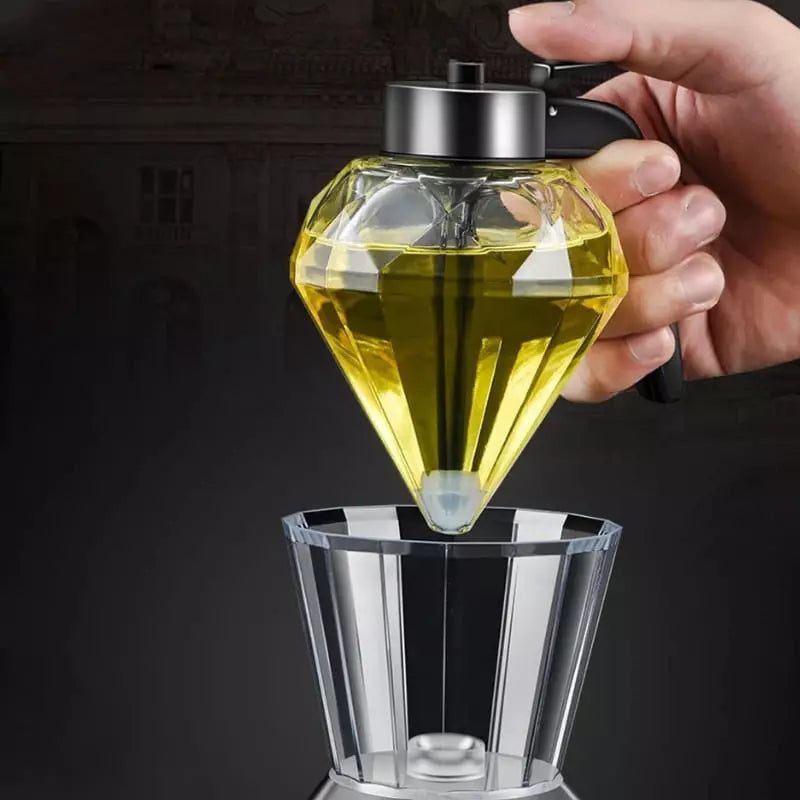 Meleira de Vidro Porta Mel Dispenser com Base Homedec