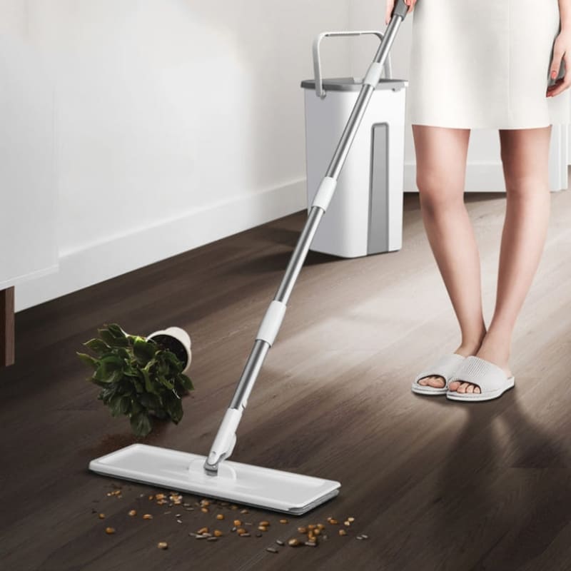 Mop de Limpeza Esfregão Mop Giratório com Balde Homedec