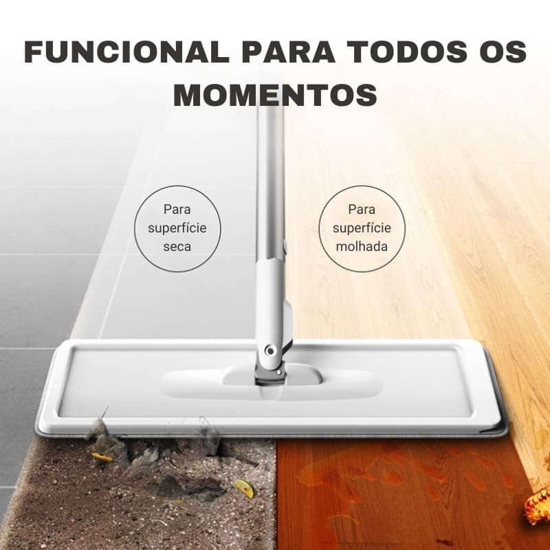Mop de Limpeza Esfregão Mop Giratório com Balde Homedec