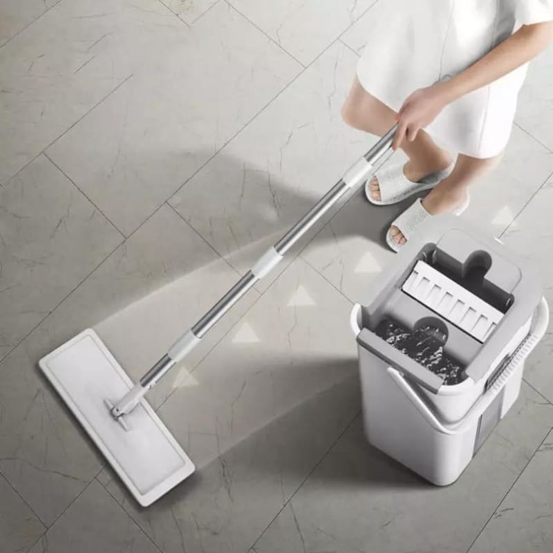 Mop de Limpeza Esfregão Mop Giratório com Balde Homedec
