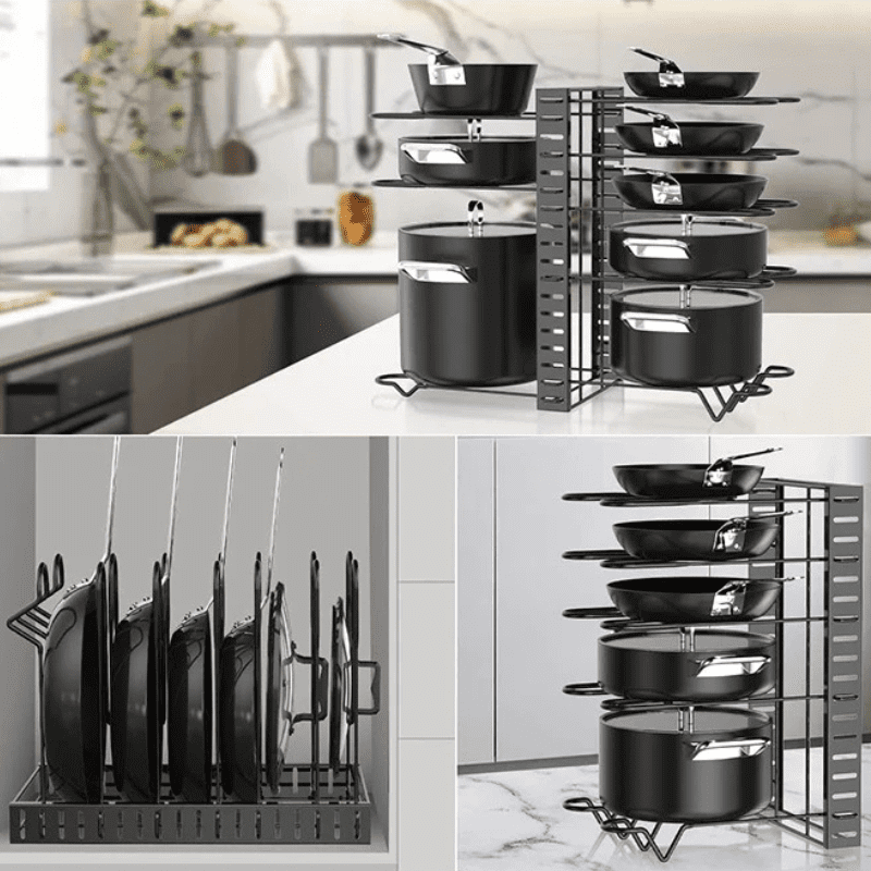 Organizador de Panelas e Tampas Armário de Cozinha Homedec