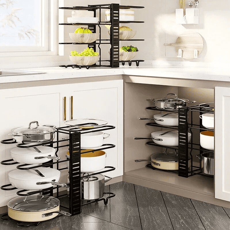 Organizador de Panelas e Tampas Armário de Cozinha Homedec
