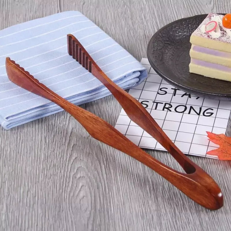 Pegador de Salada Bambu Pinça Multiuso Homedec