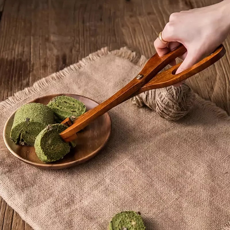 Pegador de Salada Bambu Pinça Multiuso Homedec