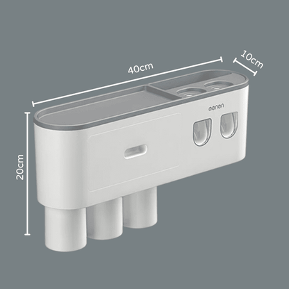 Porta Escova de Dente Dispenser com Gaveta e Copos Homedec