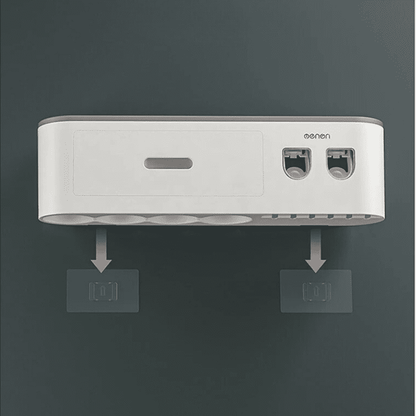 Porta Escova de Dente Dispenser com Gaveta e Copos Homedec