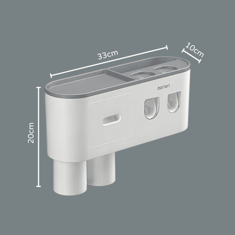 Porta Escova de Dente Dispenser com Gaveta e Copos Homedec