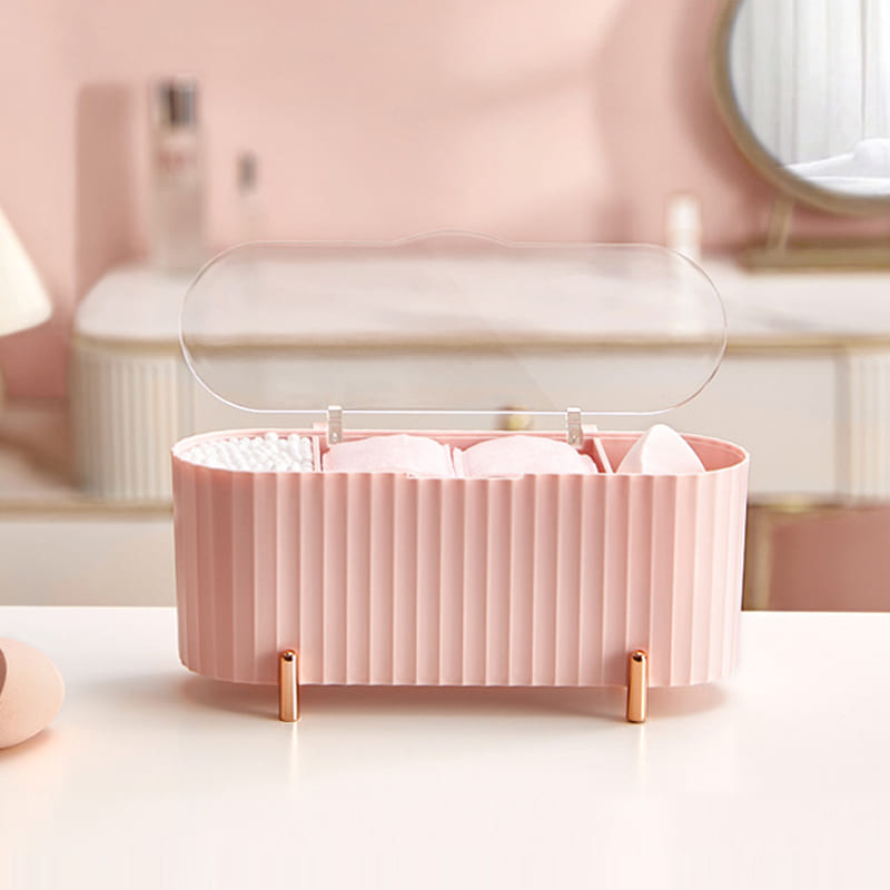 Porta Esponja de Maquiagem e Algodão Decorativo de Luxo Homedec