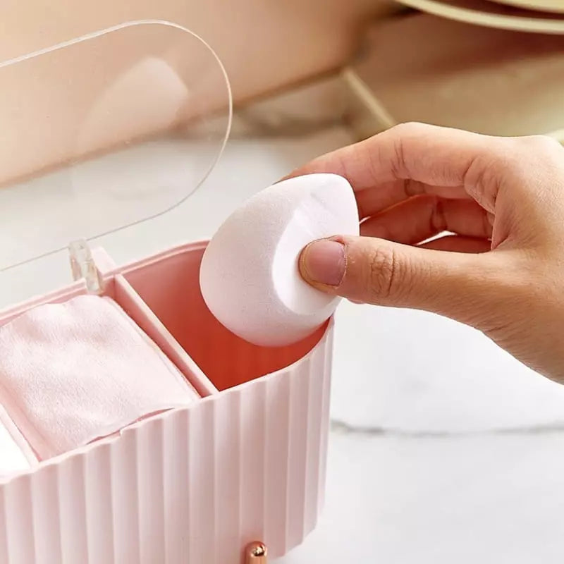Porta Esponja de Maquiagem e Algodão Decorativo de Luxo Homedec