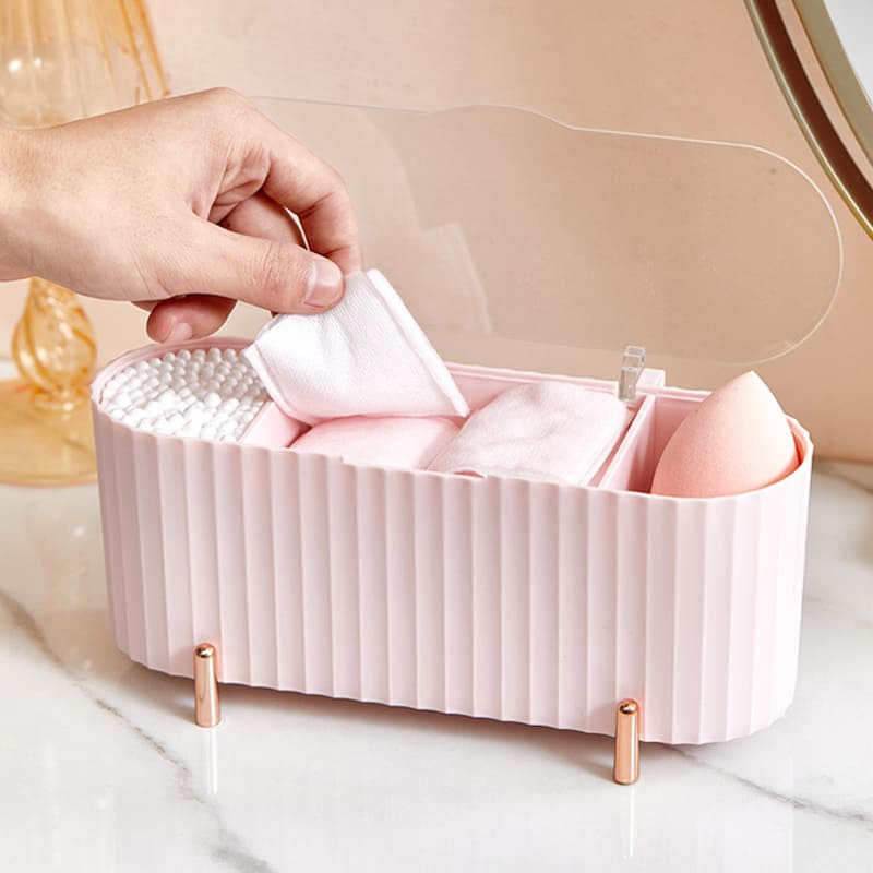 Porta Esponja de Maquiagem e Algodão Decorativo de Luxo Homedec