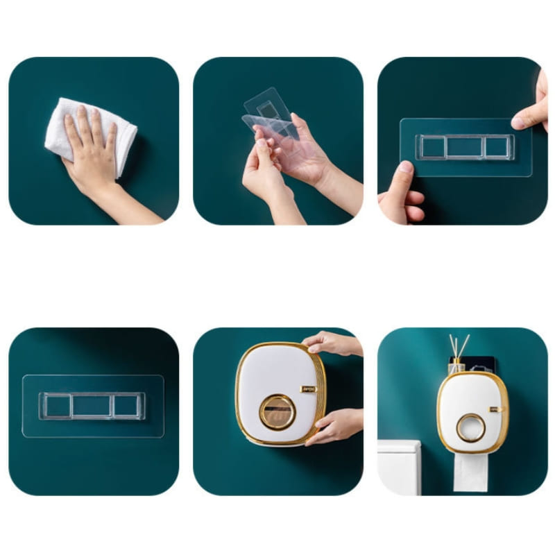 Porta Papel Higiênico de Parede Suporte Papel Higiênico Homedec