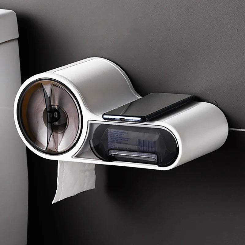 Porta Papel Higiênico Suporte Papel Higiênico com Gaveta Homedec