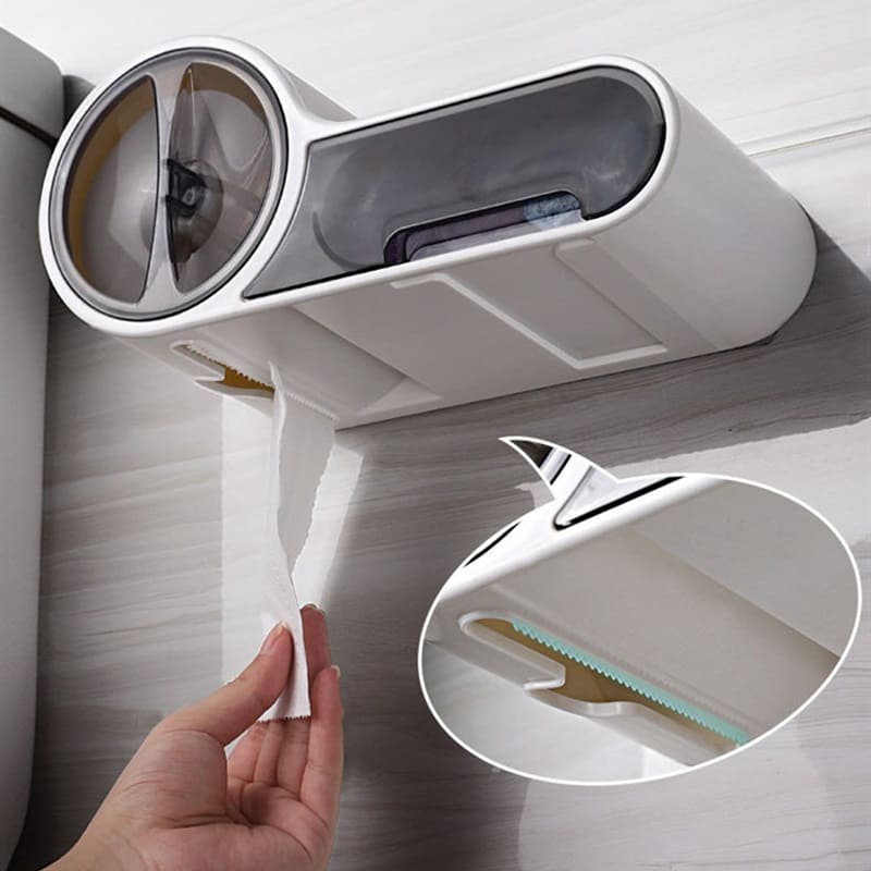 Porta Papel Higiênico Suporte Papel Higiênico com Gaveta Homedec