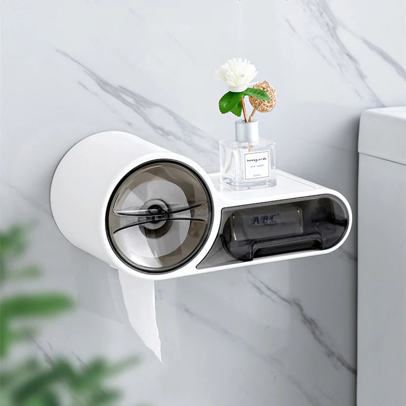 Porta Papel Higiênico Suporte Papel Higiênico com Gaveta Homedec