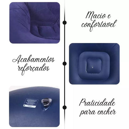 Puff para Sala Redondo Inflável Homedec