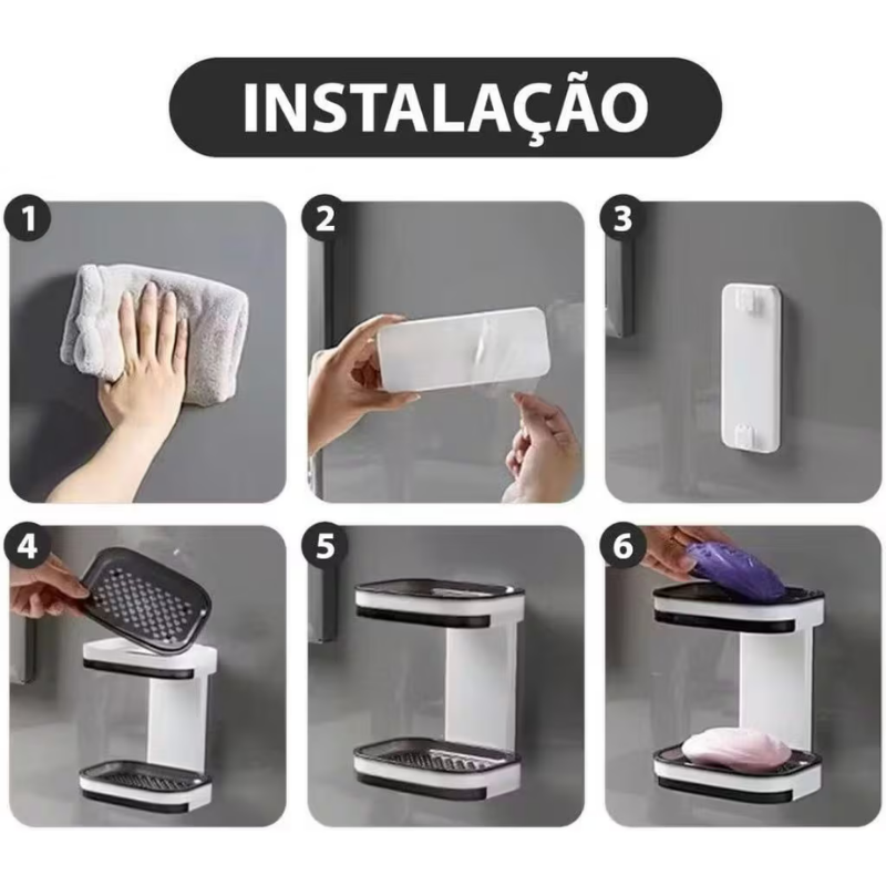 modo de instalação da saboneteira