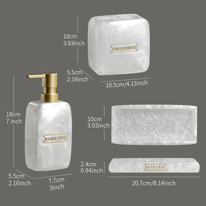 Saboneteira Kit Banheiro Lavabo Conjunto de Banheiro 3 Peças Homedec
