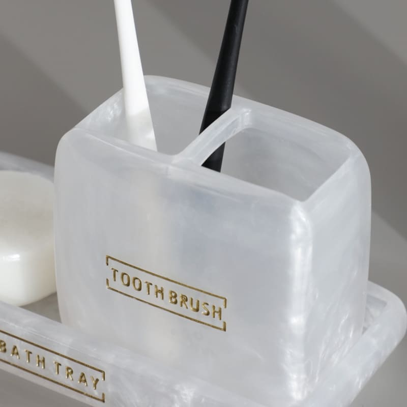 Saboneteira Kit Banheiro Lavabo Conjunto de Banheiro 3 Peças Homedec