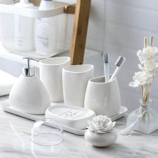 Saboneteira Kit Banheiro Lavabo Conjunto de Banheiro Homedec