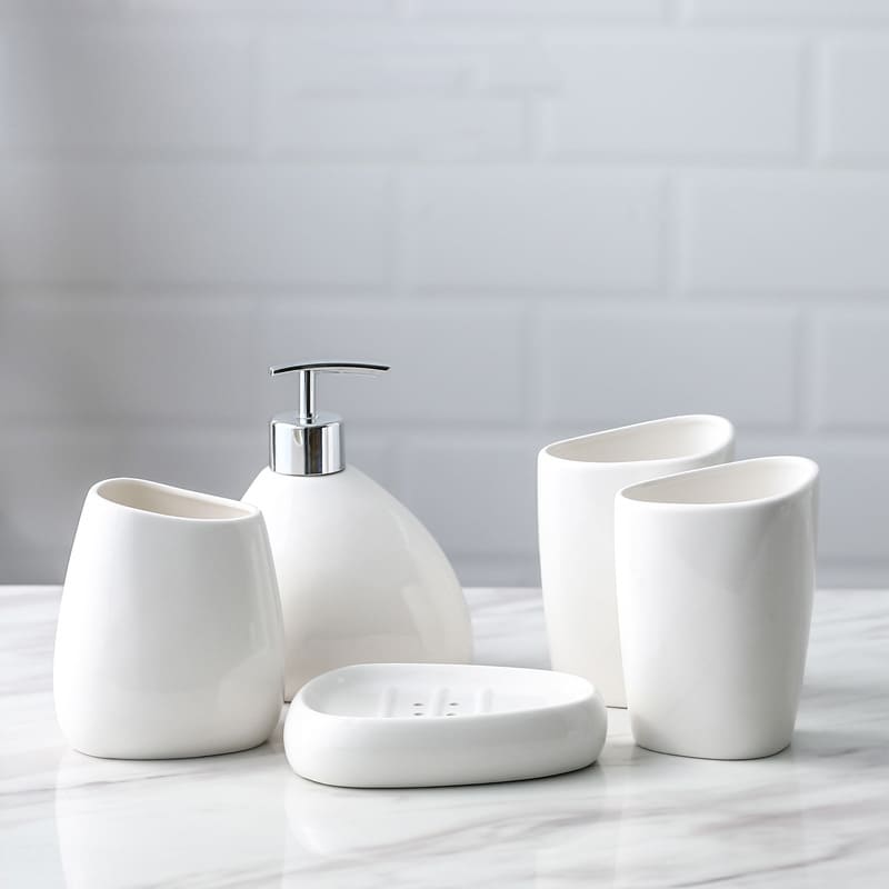 Saboneteira Kit Banheiro Lavabo Conjunto de Banheiro Homedec