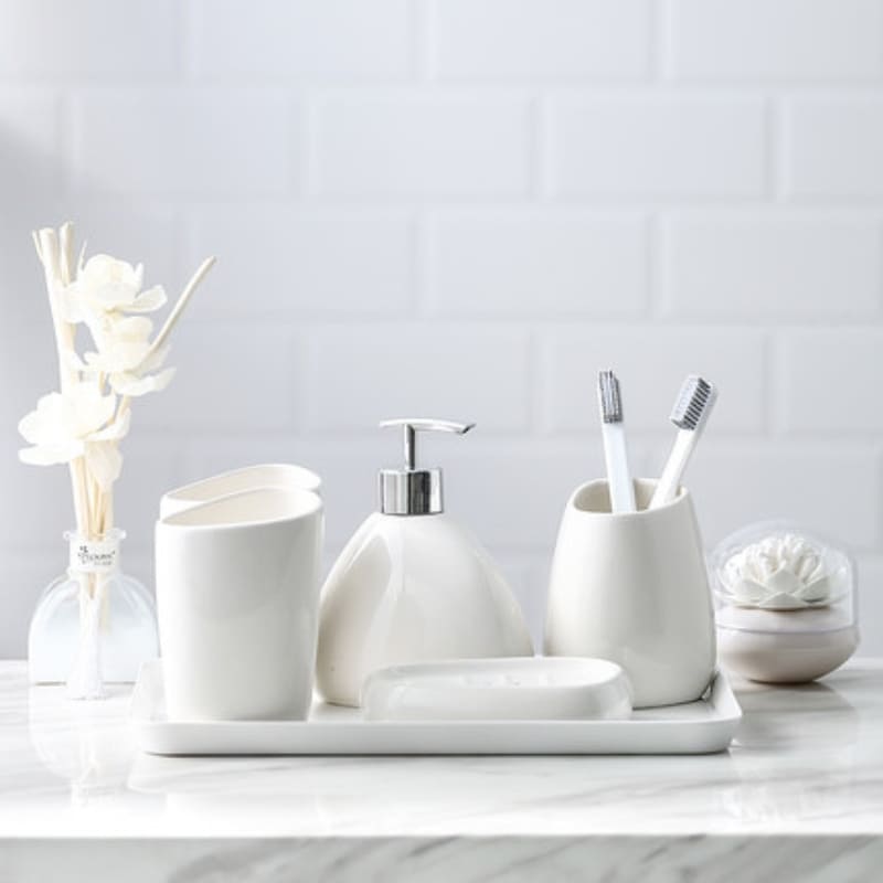 Saboneteira Kit Banheiro Lavabo Conjunto de Banheiro Homedec