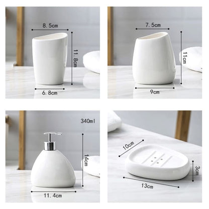 Saboneteira Kit Banheiro Lavabo Conjunto de Banheiro Homedec