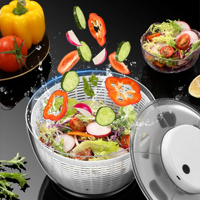 Secador de Salada Elétrico Centrífuga de Folhas Homedec