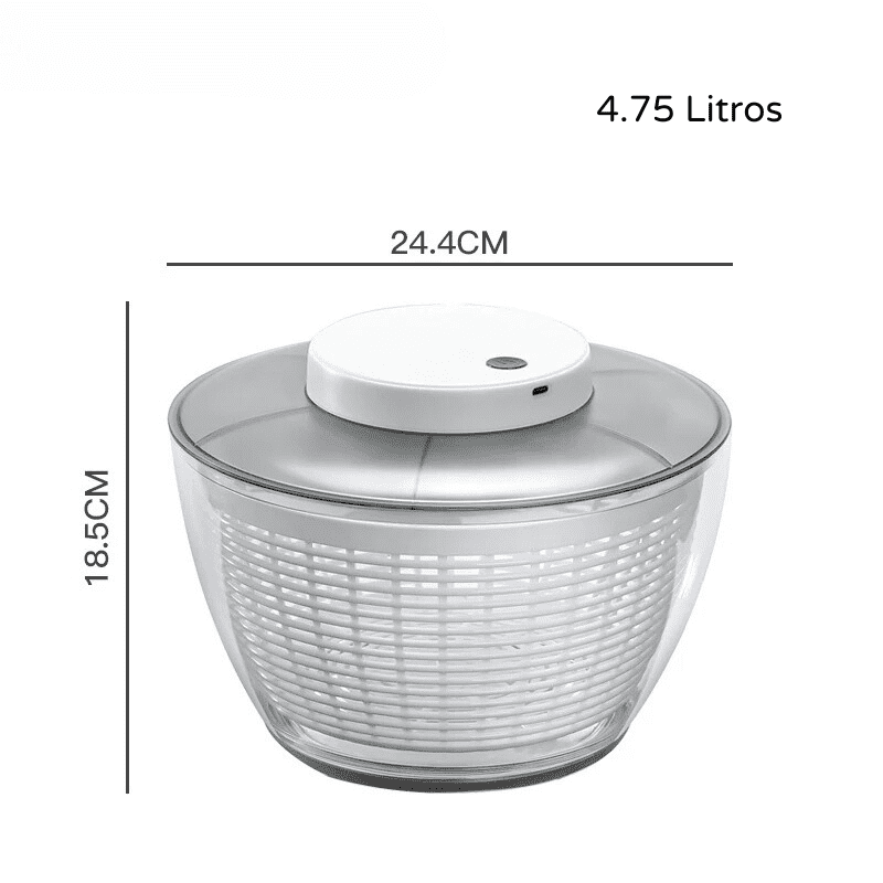 Secador de Salada Elétrico Centrífuga de Folhas Homedec