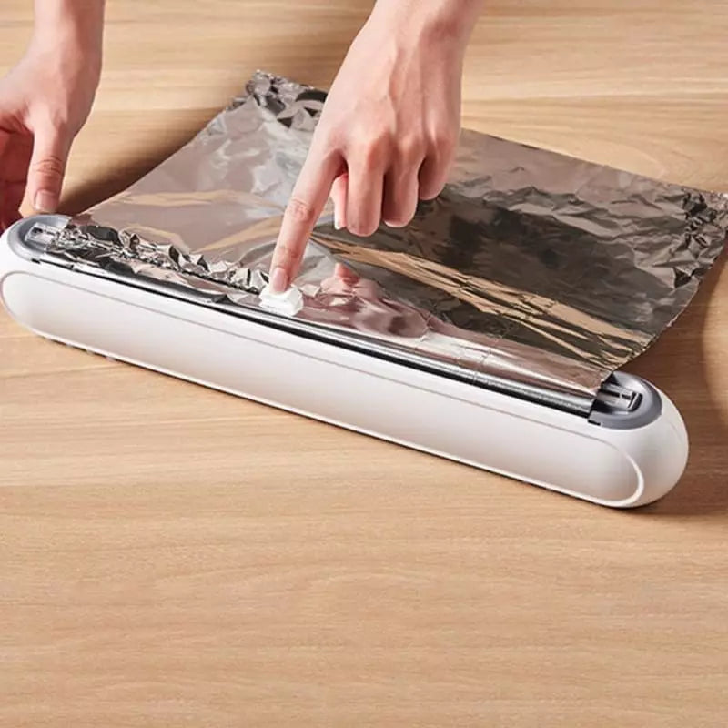 Suporte Papel Filme Cortador Papel Plástico Papel Alumínio Homedec