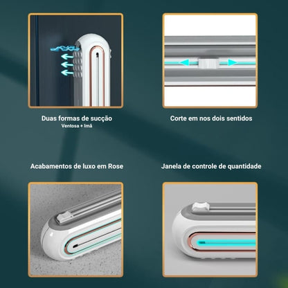 Suporte Papel Filme Cortador Papel Plástico Papel Alumínio Homedec