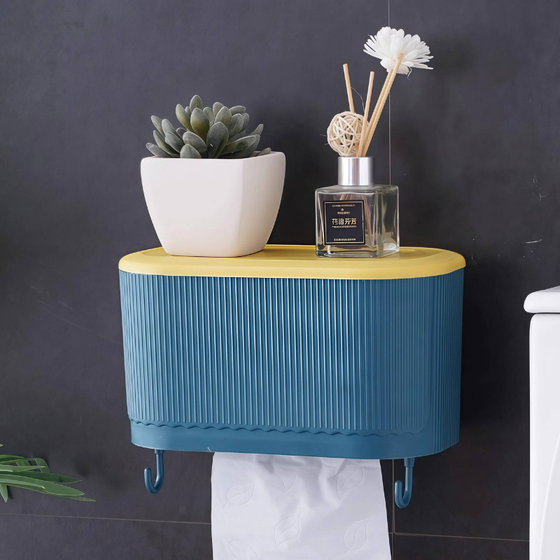 suporte para papel higiênico e suporte para itens