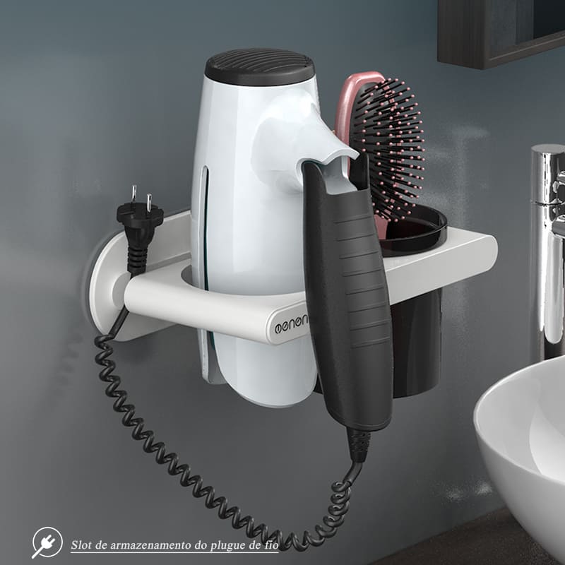 Suporte para Secador de Cabelo Suporte de Parede Homedec
