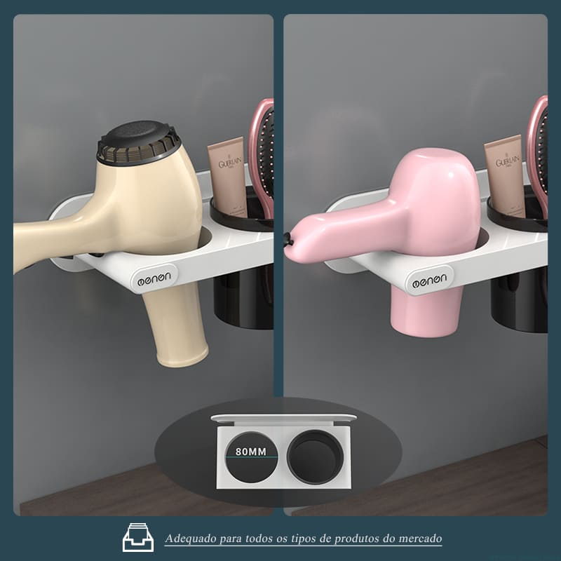 Suporte para Secador de Cabelo Suporte de Parede Homedec