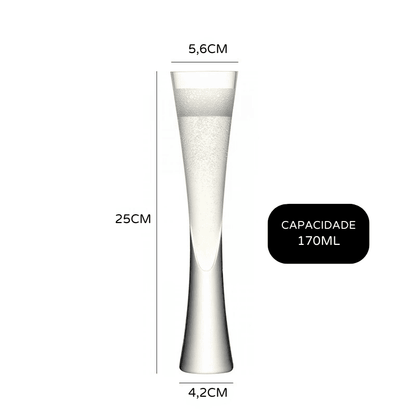 Taça de Champanhe Cristal Espumante Bar em Casa Homedec
