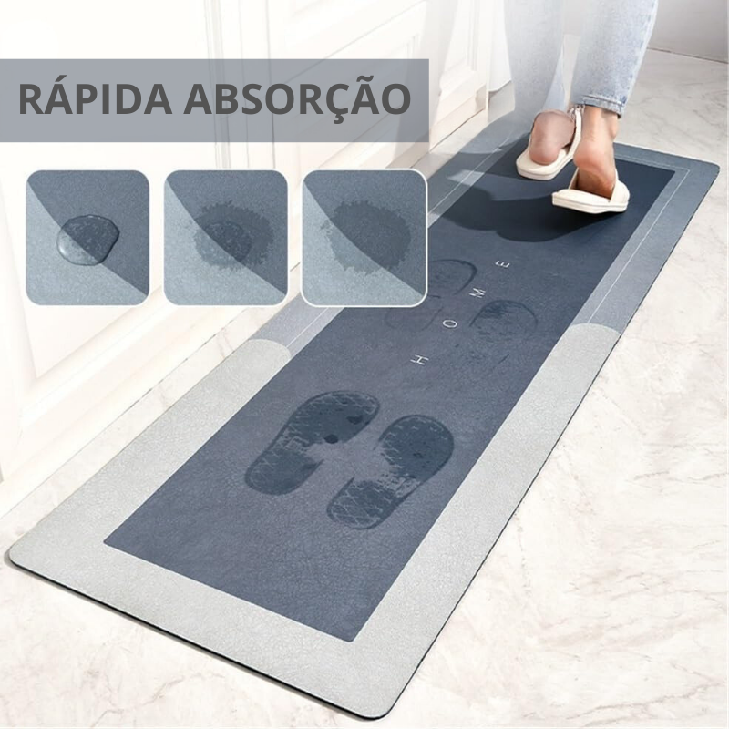 tapete de banheiro super absorvente, absorve em segundos