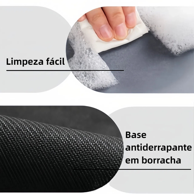 Tapete de Banheiro Ultra Absorvente Secagem Rápida Veludo Cristal - Homedec