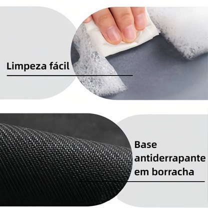 Tapete de Banheiro Ultra Absorvente Secagem Rápida Veludo Cristal - Homedec